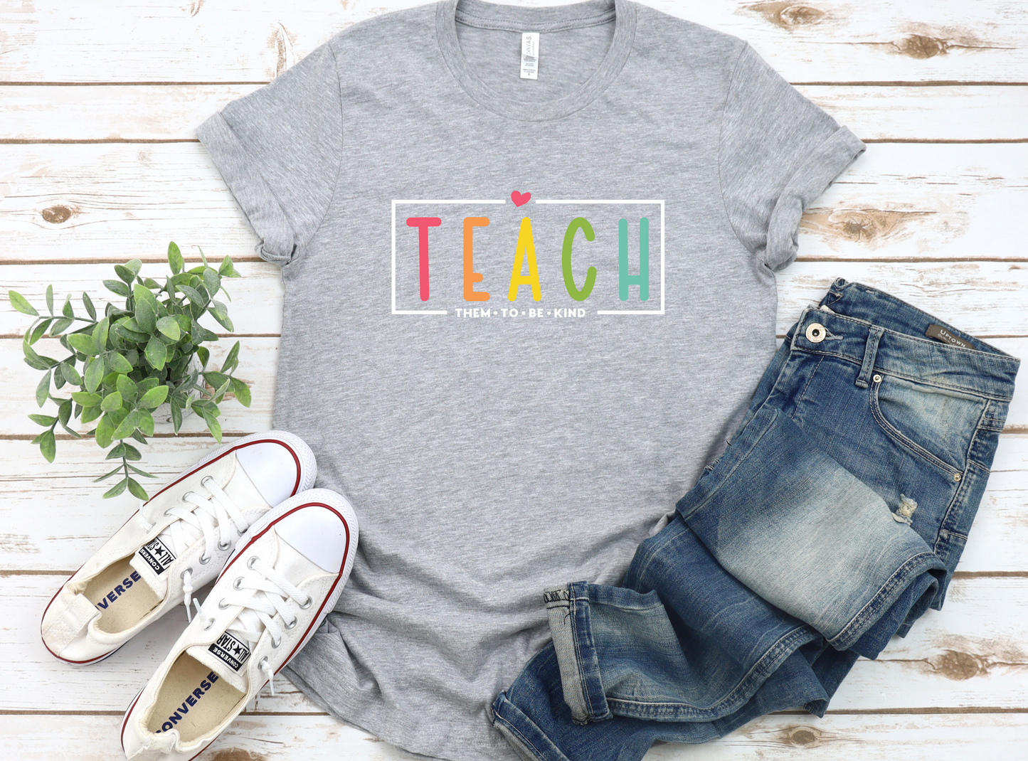 Teach Them To Be Kind Shirt- Unisex Short Sleeve Tee