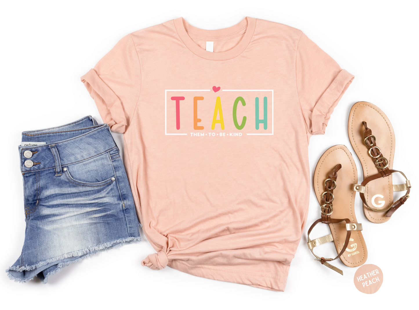 Teach Them To Be Kind Shirt- Unisex Short Sleeve Tee